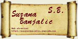 Suzana Banjalić vizit kartica